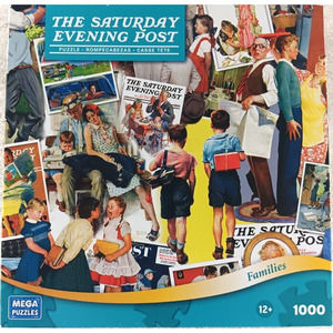 Norman Rockwell The Saturday Evening Post Families 1000 Piece Jigsaw Puzzle Mega